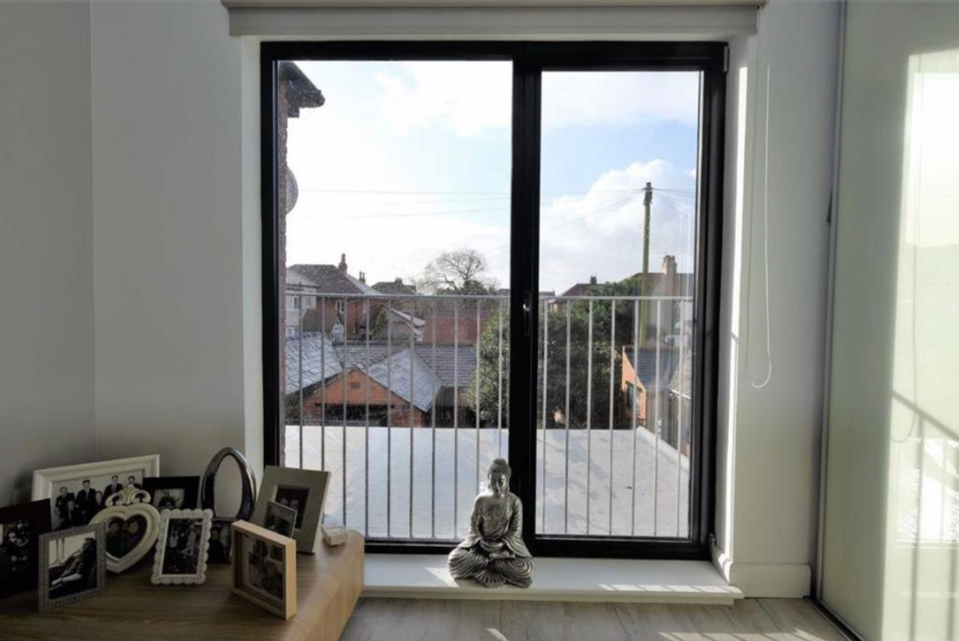 Full-height glazed doors and Juliet balcony in the Lytham St Annes loft conversion