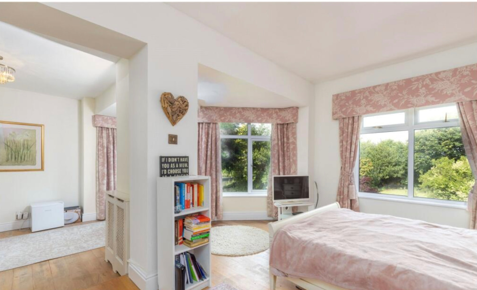 Spacious master bedroom with bay window in the Rossendale first floor extension